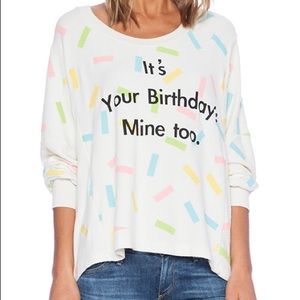 Wildfox Sprinkle Birthday sweater